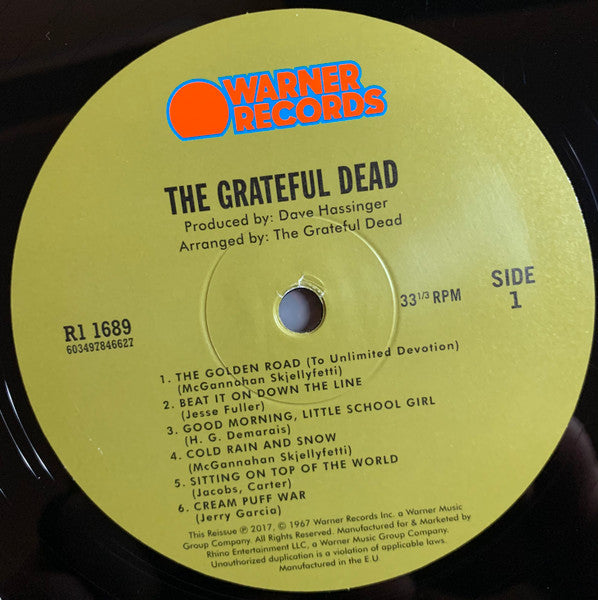 Grateful Dead, The : The Grateful Dead (LP,Album,Reissue,Remastered,Stereo)