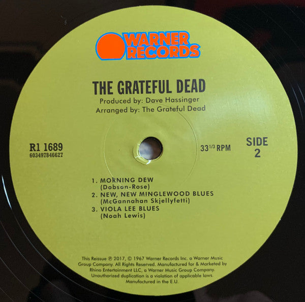Grateful Dead, The : The Grateful Dead (LP,Album,Reissue,Remastered,Stereo)