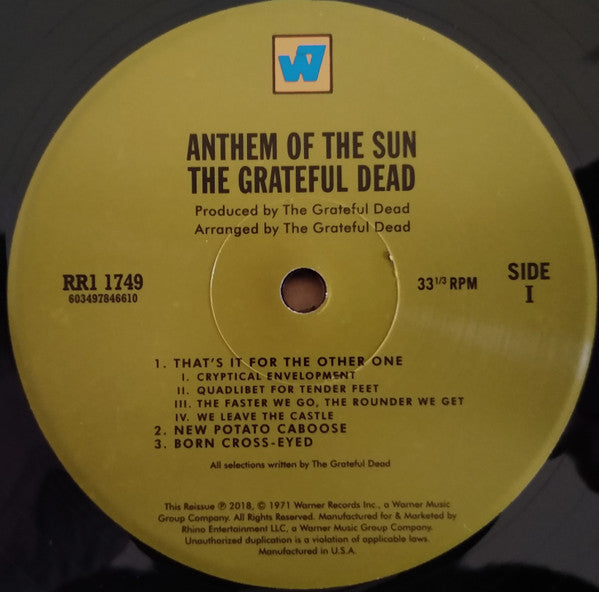 Grateful Dead, The : Anthem Of The Sun (LP,Album,Reissue,Remastered)