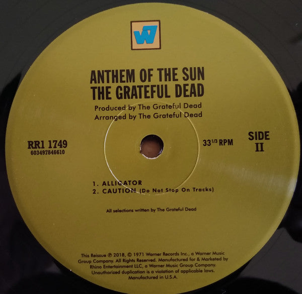 Grateful Dead, The : Anthem Of The Sun (LP,Album,Reissue,Remastered)