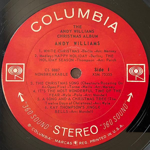 Andy Williams : The Andy Williams Christmas Album (LP, Album, RE)