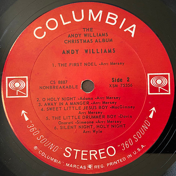 Andy Williams : The Andy Williams Christmas Album (LP, Album, RE)