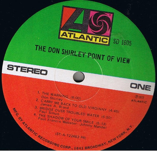 Don Shirley : The Don Shirley Point Of View (LP, Album, PR)