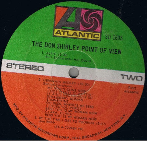 Don Shirley : The Don Shirley Point Of View (LP, Album, PR)