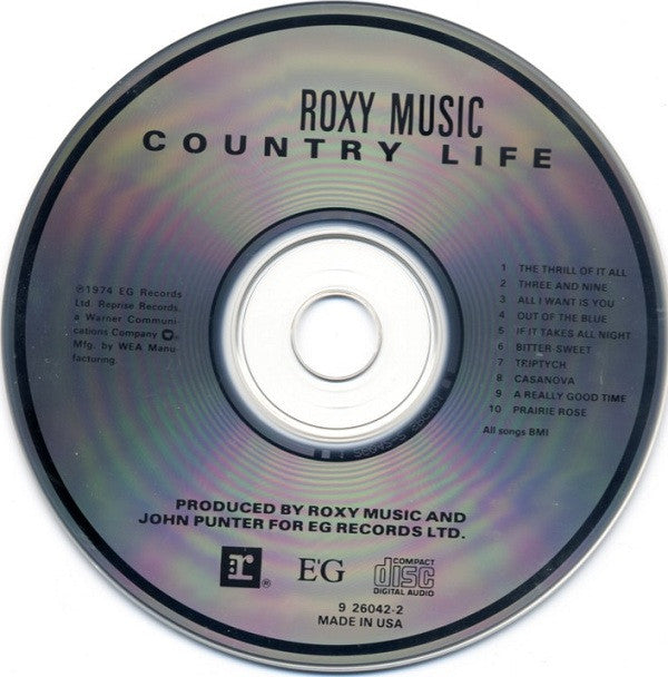 Roxy Music : Country Life (CD, Album, RE)