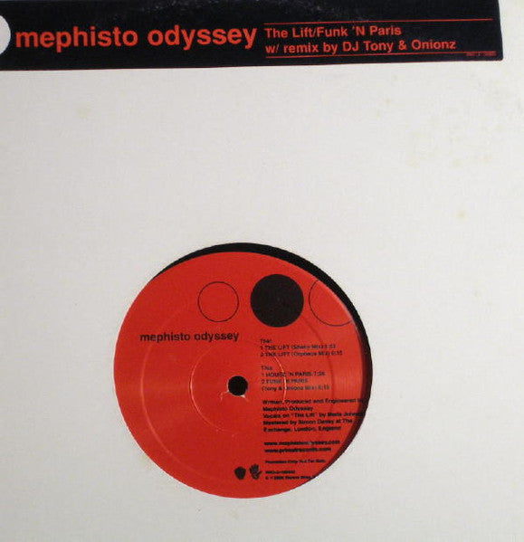 Mephisto Odyssey : The Lift / Funk 'N Paris (12", Promo)