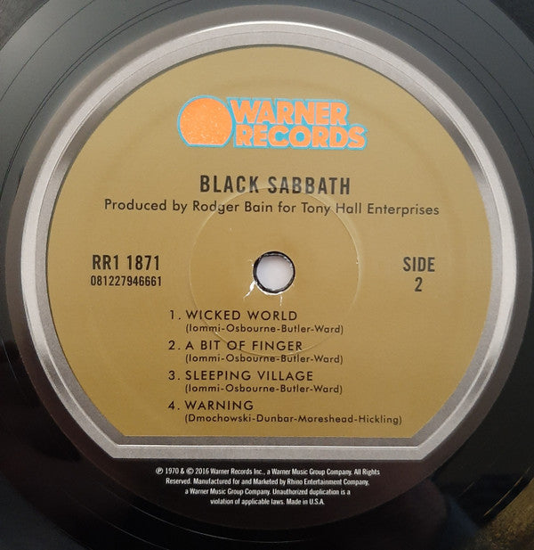 Black Sabbath : Black Sabbath (LP,Album,Reissue,Stereo)