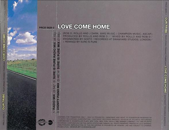 Our Tribe Featuring Franke Pharoah* : Love Come Home (CD, Single, Promo)
