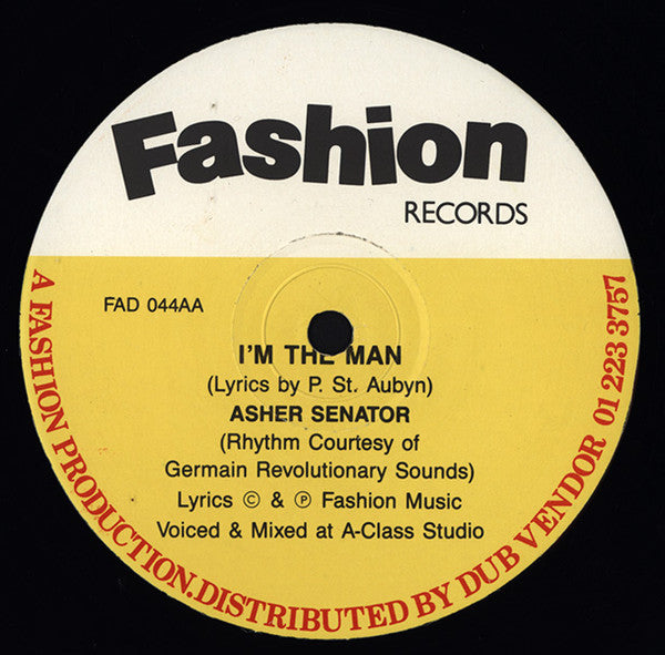 Asher Senator : Bubble With I / I'm The Man (12")