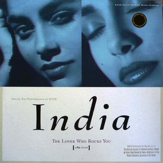 India : The Lover Who Rocks You (All Night) (12", Maxi)