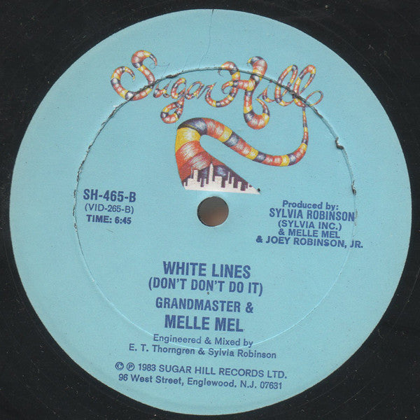 Grandmaster & Melle Mel* : White Lines (Don't Don't Do It) (12")