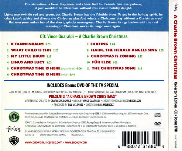Vince Guaraldi : A Charlie Brown Christmas (CD, Album + DVD-V, NTSC + Dlx)