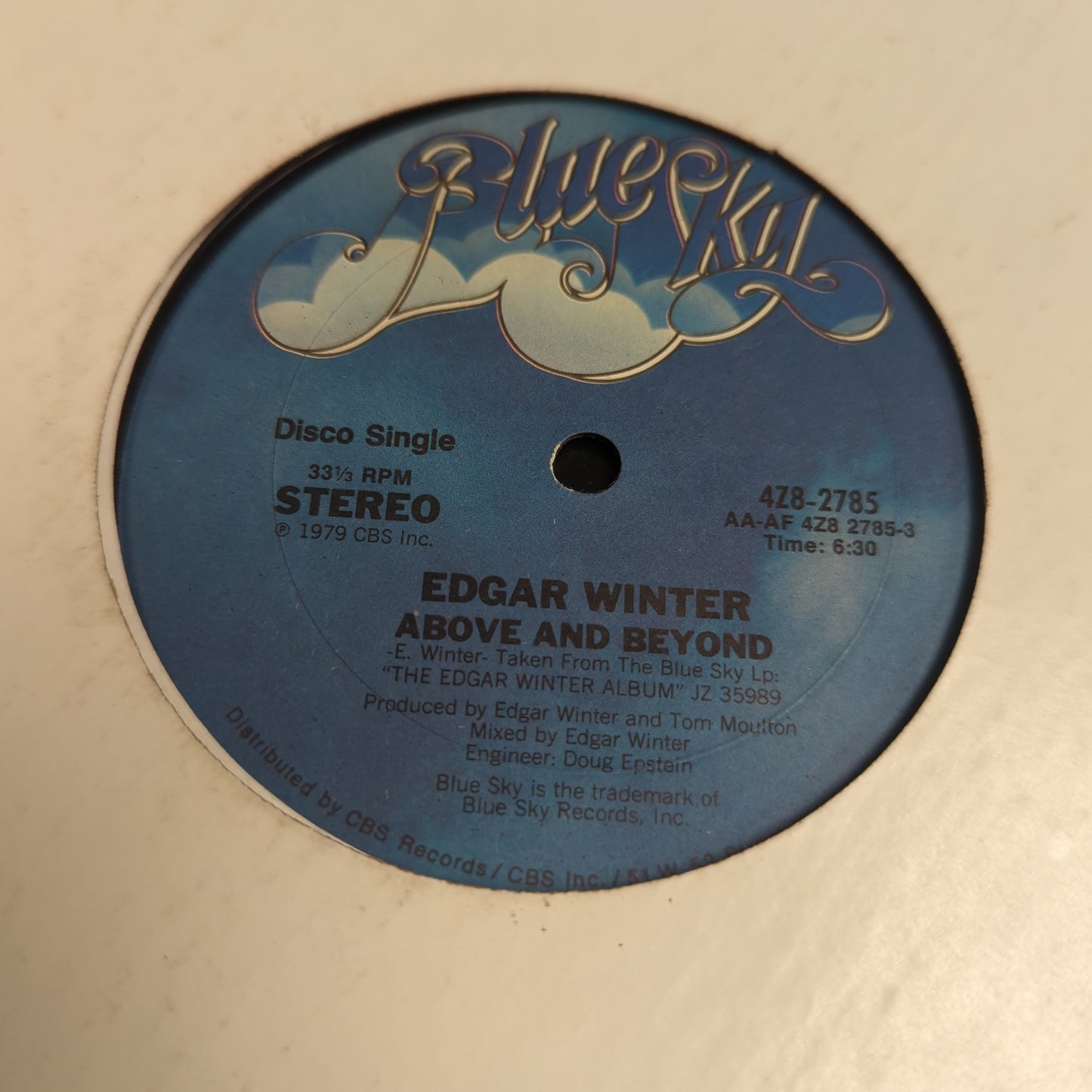 Edgar Winter - Above and Beyond - 12" Vinyl EP
