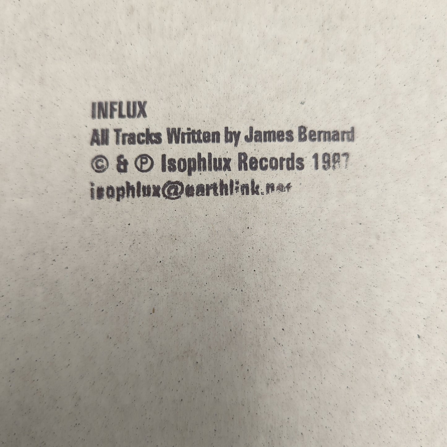 Influx - Untitled - 12" Vinyl EP