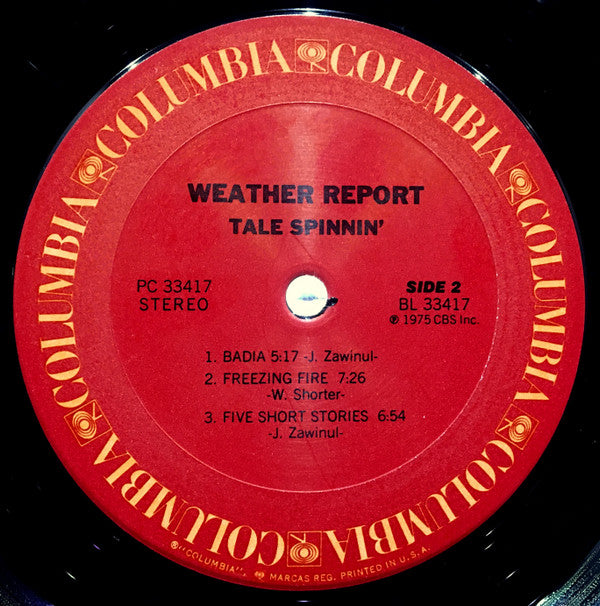 Weather Report : Tale Spinnin' (LP, Album)