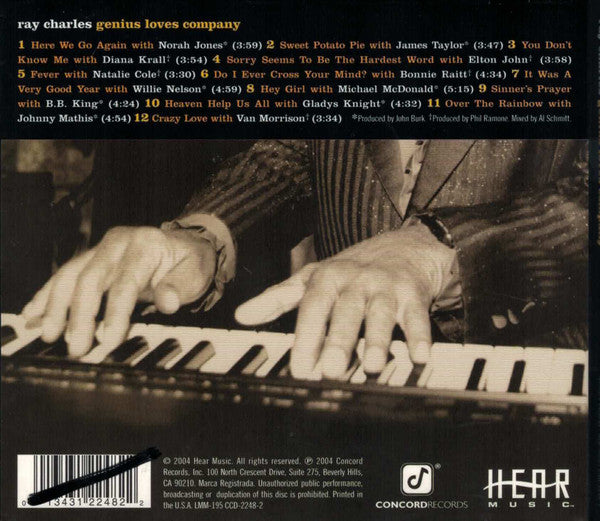 Ray Charles : Genius Loves Company (CD, Album, Promo, Dig)