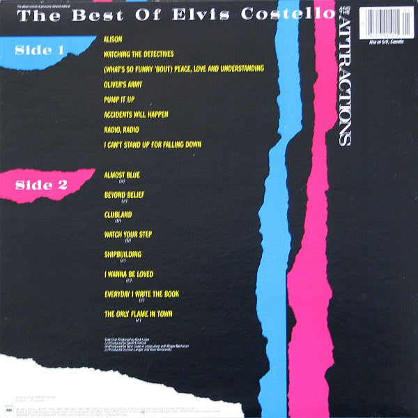 Elvis Costello And The Attractions* : The Best Of Elvis Costello And The Attractions (LP, Comp)