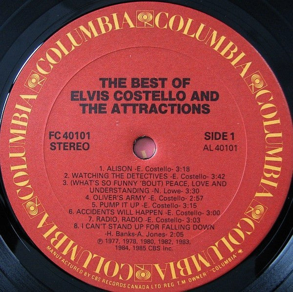 Elvis Costello And The Attractions* : The Best Of Elvis Costello And The Attractions (LP, Comp)