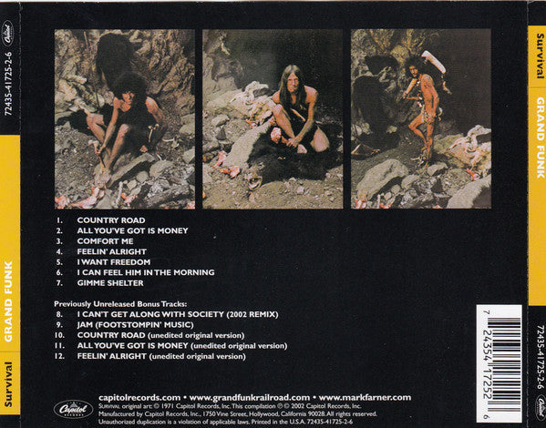 Grand Funk Railroad : Survival (CD, Album, RE, RM)