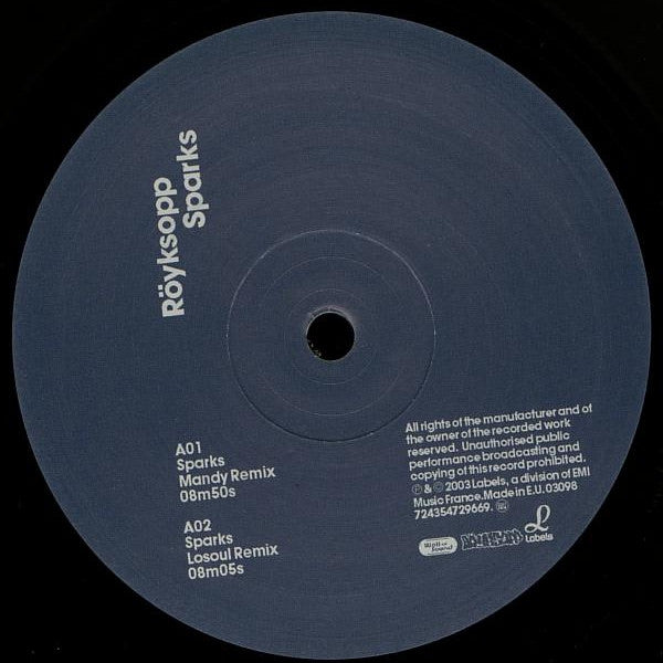 Röyksopp : Sparks (12")
