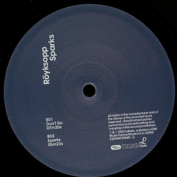 Röyksopp : Sparks (12")