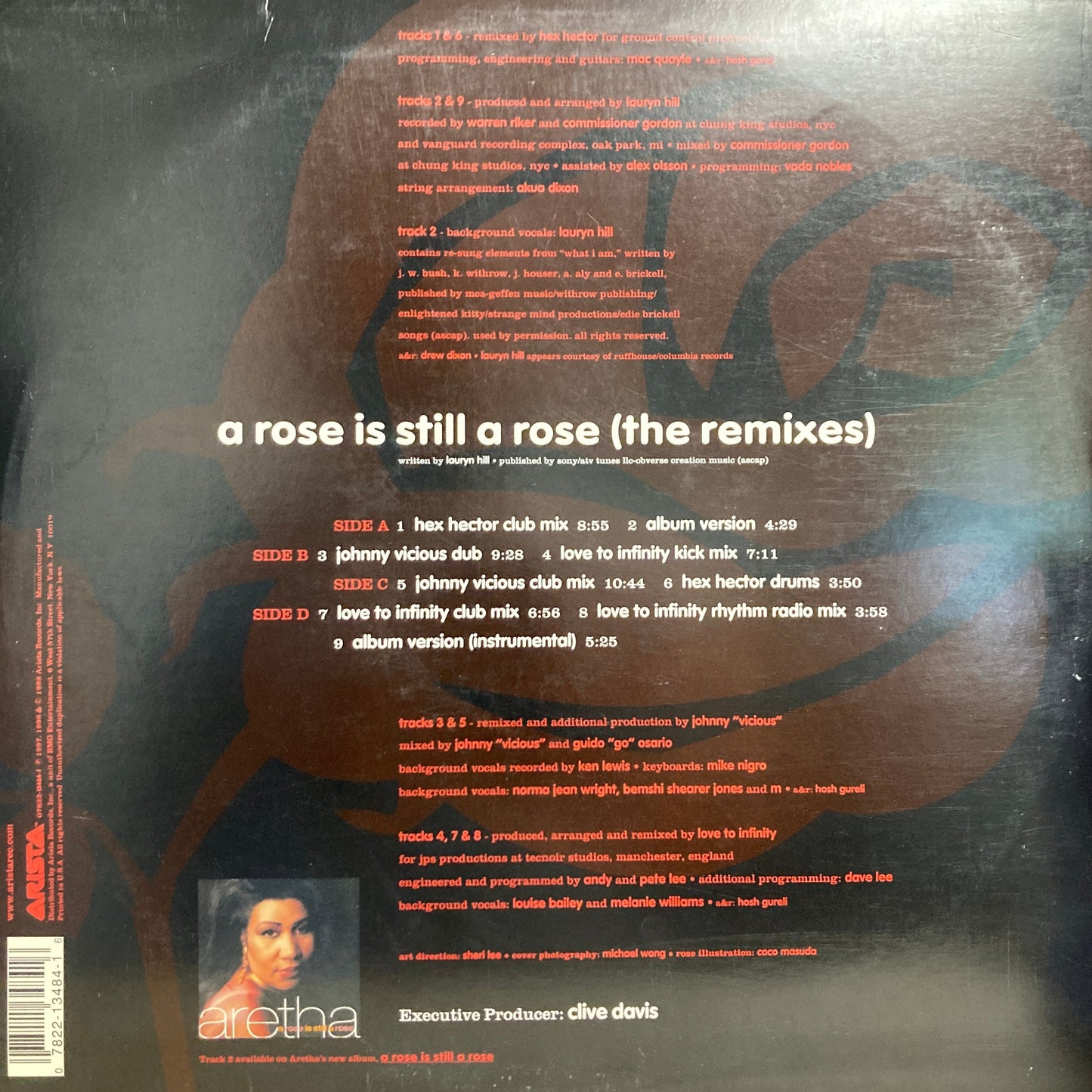 Aretha Franklin – A Rose Is Still A Rose (The Remixes) -2X 12" EP