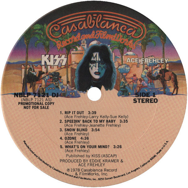 Kiss, Ace Frehley : Ace Frehley (LP, Album, Promo, Pit)