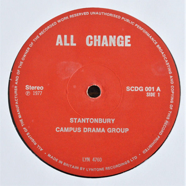 Stantonbury Campus Drama Group : All Change (LP)