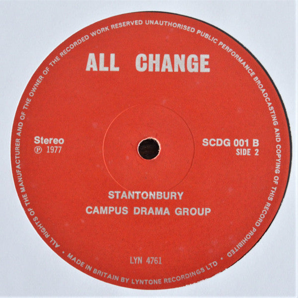 Stantonbury Campus Drama Group : All Change (LP)