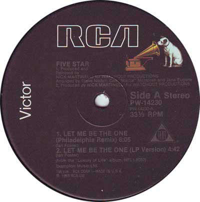 Five Star : Let Me Be The One (12")