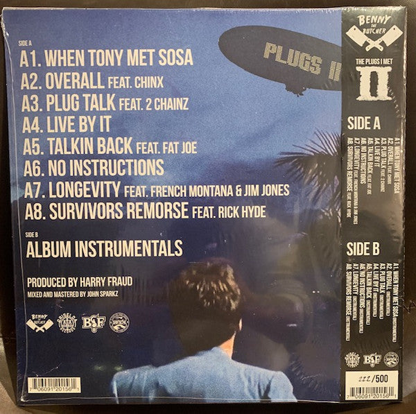 Benny (45) & Harry Fraud : The Plugs I Met 2 (LP, EP, Gre + Flexi, 7", Single, Gre + Ltd, Num, O)