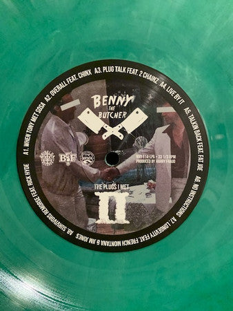 Benny (45) & Harry Fraud : The Plugs I Met 2 (LP, EP, Gre + Flexi, 7", Single, Gre + Ltd, Num, O)