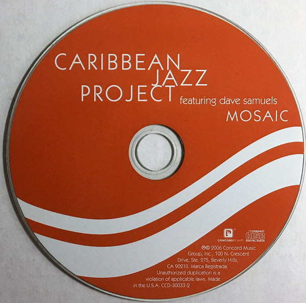 Caribbean Jazz Project Featuring Dave Samuels : Mosaic (CD, Album)