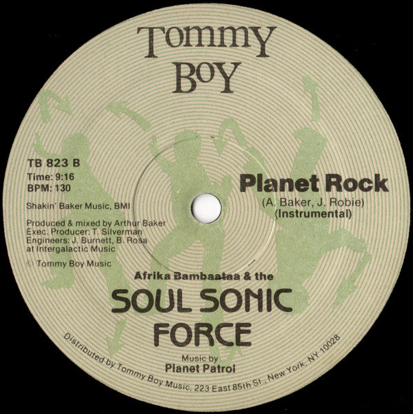 Afrika Bambaataa & the Soul Sonic Force* Music By Planet Patrol : Planet Rock (12", Gre)