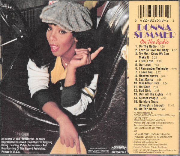 Donna Summer : On The Radio: Greatest Hits Vol. I & II (CD, Comp, P/Mixed, RE)