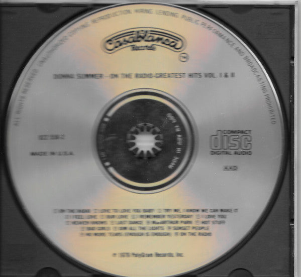Donna Summer : On The Radio: Greatest Hits Vol. I & II (CD, Comp, P/Mixed, RE)
