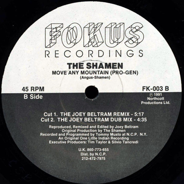 The Shamen : Move Any Mountain (Pro-Gen) (12", Single)