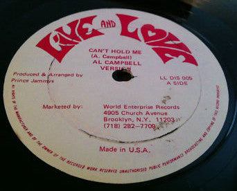 Al Campbell / Junior Brammer : Can't Hold Me / Mix-Up (12")