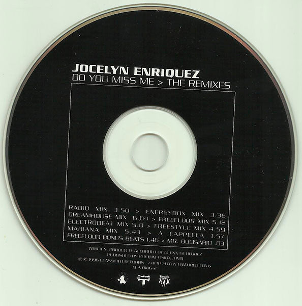 Jocelyn Enriquez : Do You Miss Me (The Remixes) (CD, Maxi)