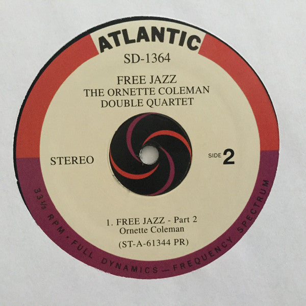 The Ornette Coleman Double Quartet : Free Jazz (A Collective Improvisation) (LP, Album, RE, Gat)