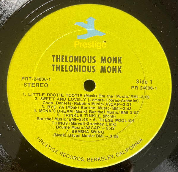 Thelonious Monk : Thelonious Monk (2xLP, Comp, RE)