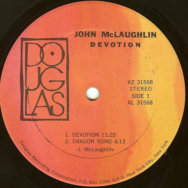 John McLaughlin : Devotion (LP, Album, RE, Gat)