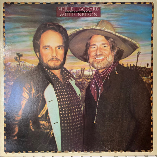 Merle Haggard / Willie Nelson : Poncho & Lefty (LP, Album, Pit)
