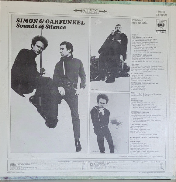 Simon & Garfunkel : Sounds Of Silence (LP, Album, RE)