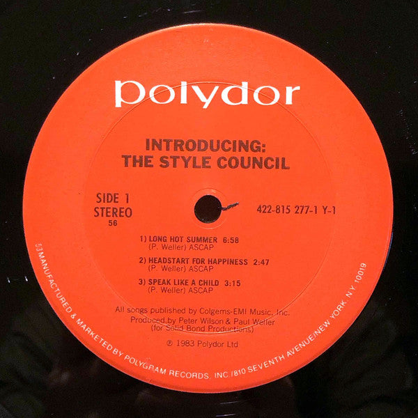 The Style Council : Introducing: The Style Council (LP, MiniAlbum, 56 )