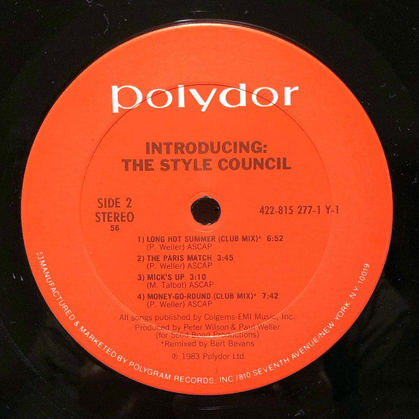 The Style Council : Introducing: The Style Council (LP, MiniAlbum, 56 )