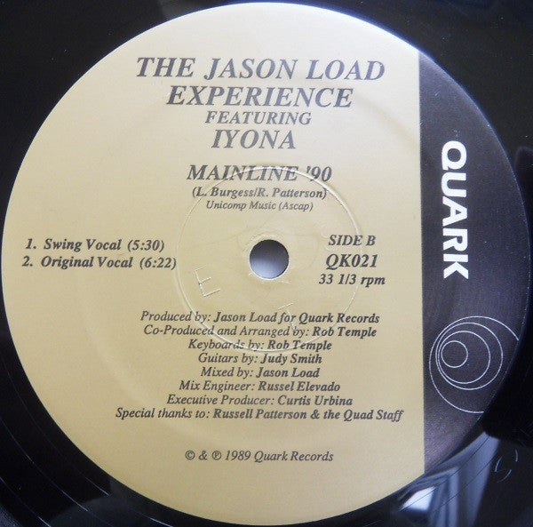 Jason Load Featuring Iyona : Mainline '90 (12")
