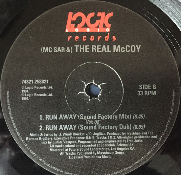 M.C.Sar & The Real McCoy* : Run Away (12")