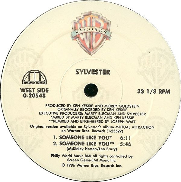 Sylvester : Someone Like You (12", Maxi, Spe)