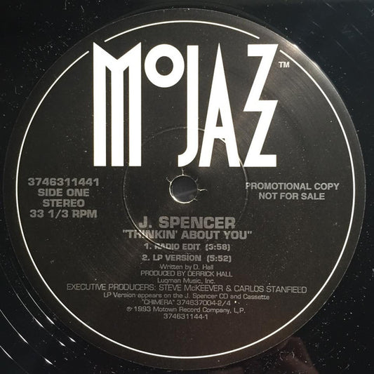 J. Spencer : Thinkin' About You (12", Promo)